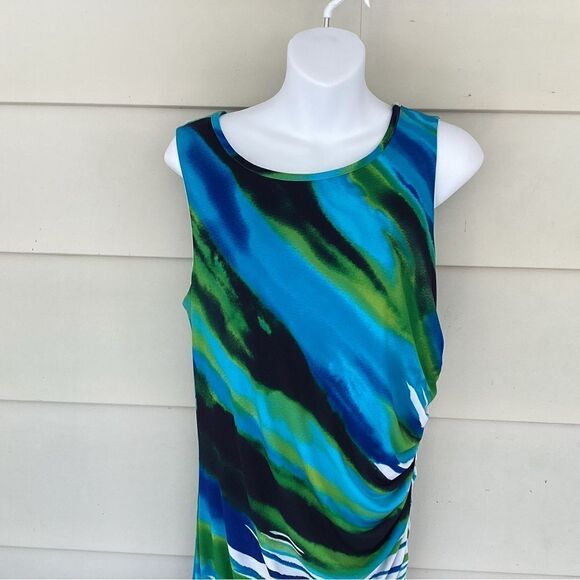 Vintage Joseph Ribkoff sleeveless dress size 12 small.  0310 - Picture 4 of 9